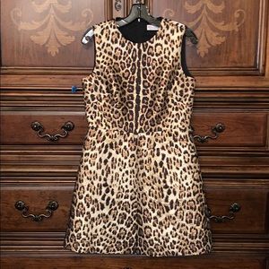 Red Valentino Shimmery Animal Print Dress